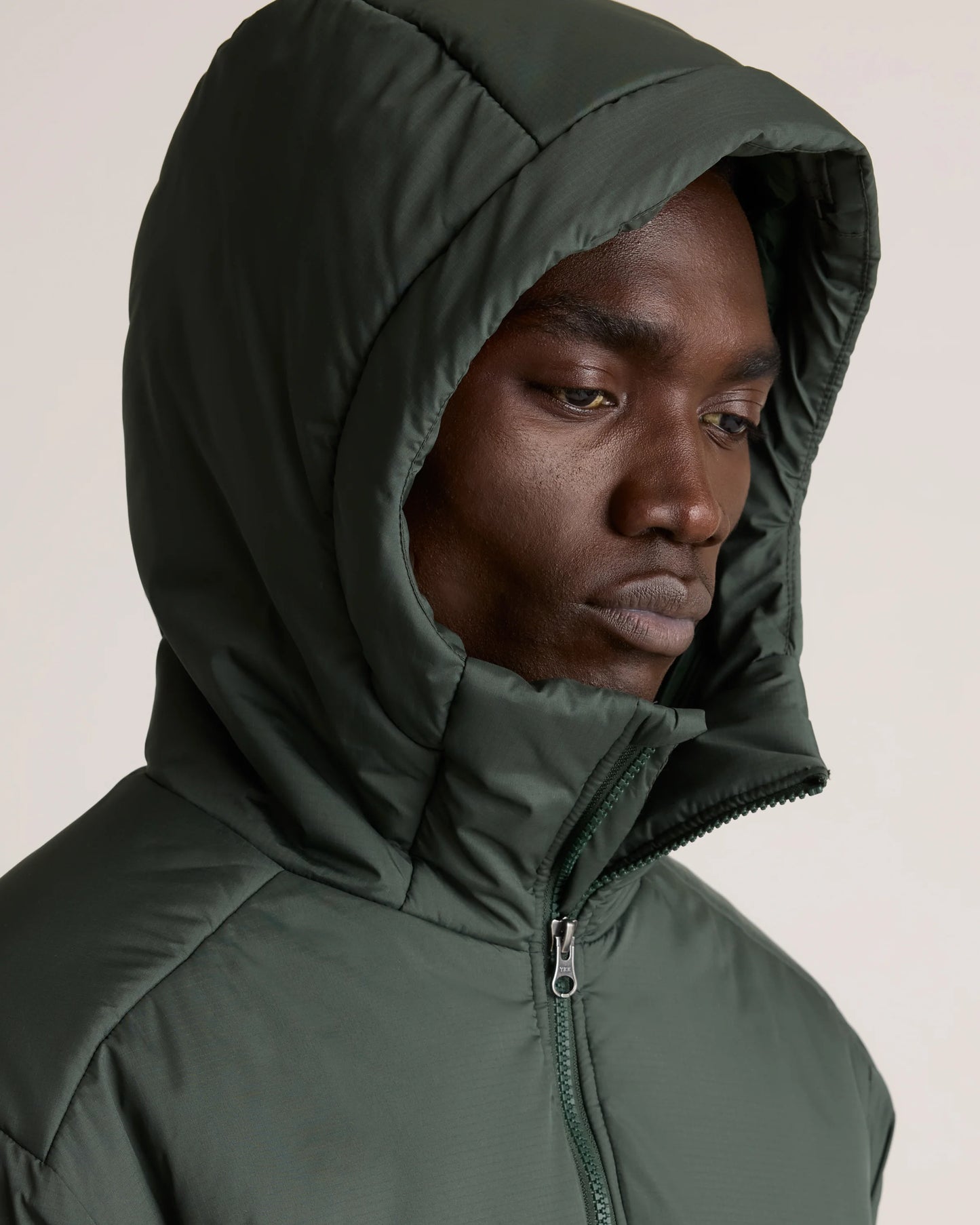 Hybrid Insulated Heavyweight Hooded Jacket - S / Verdant Pine