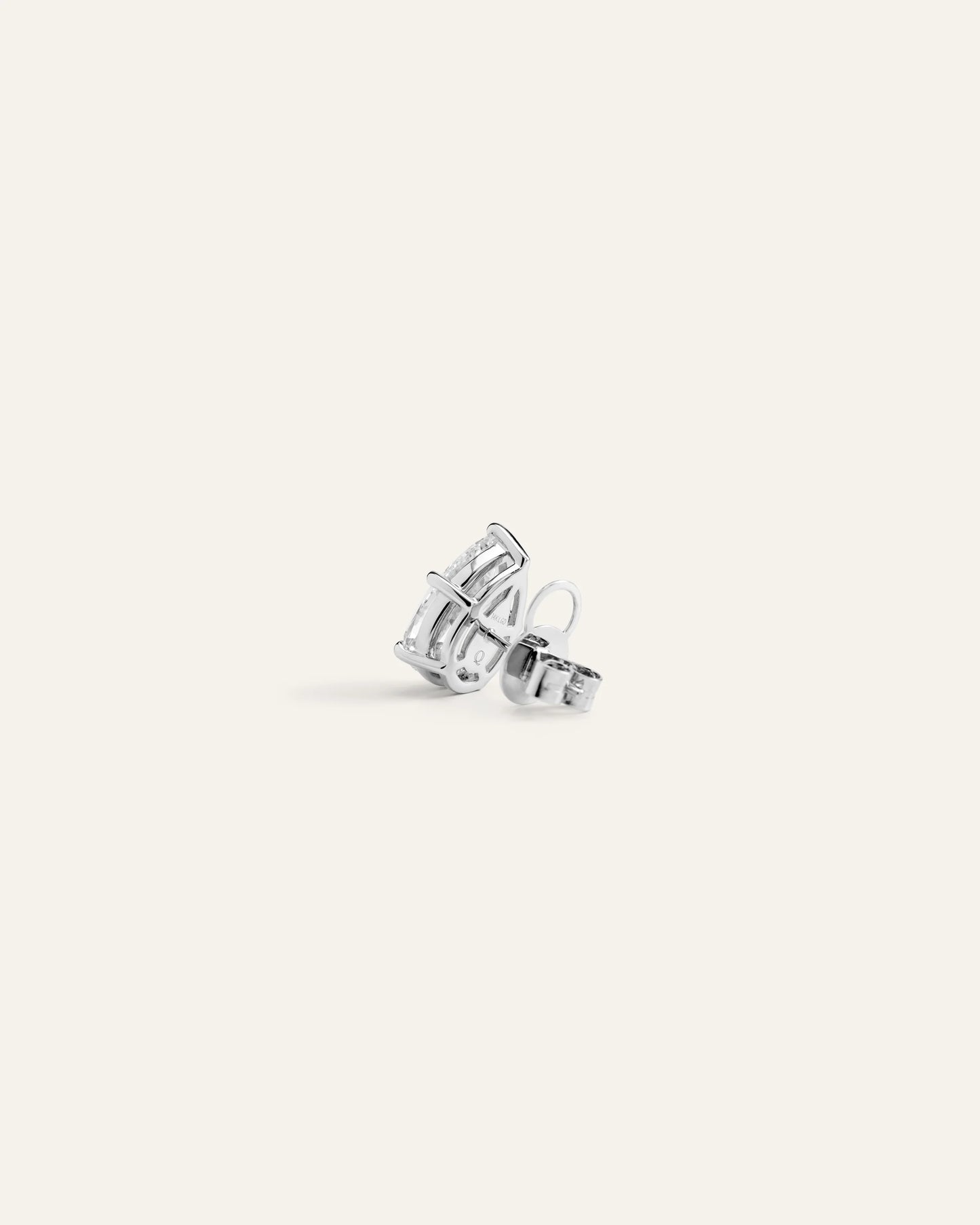 14K Gold Lab Grown Diamond Statement Pear Studs - 6ctw - One Size / Yellow Gold