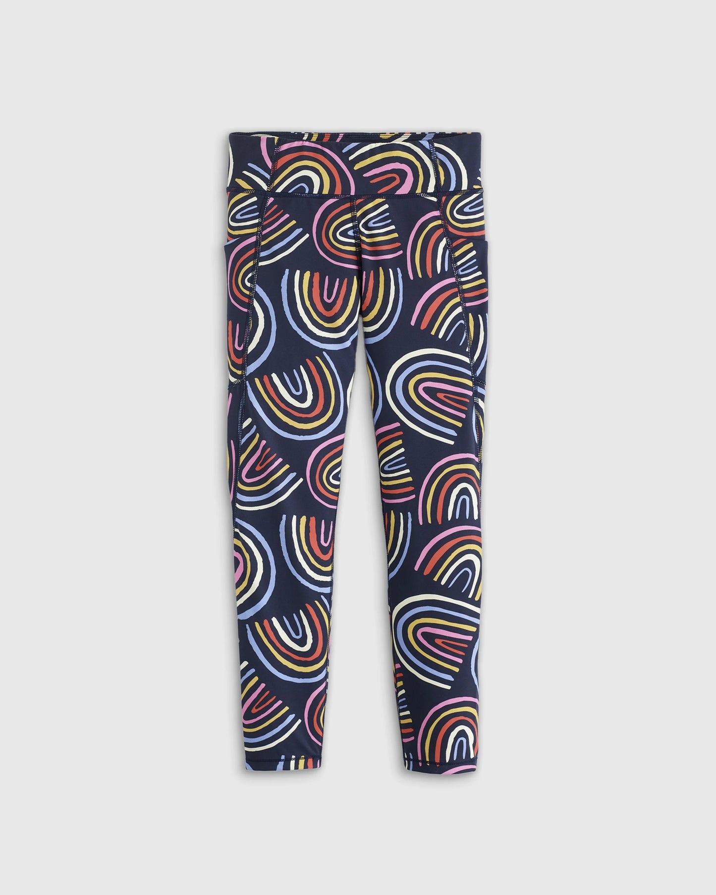Girls Ultra-Form Active Pocket Leggings 2-Pack - 10 / Multi Rainbow/Black