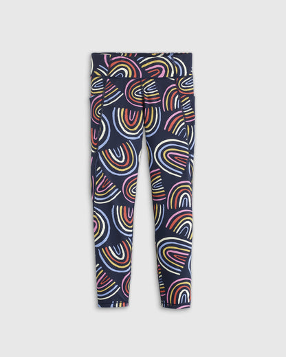 Girls Ultra-Form Active Pocket Leggings 2-Pack - 10 / Multi Rainbow/Black