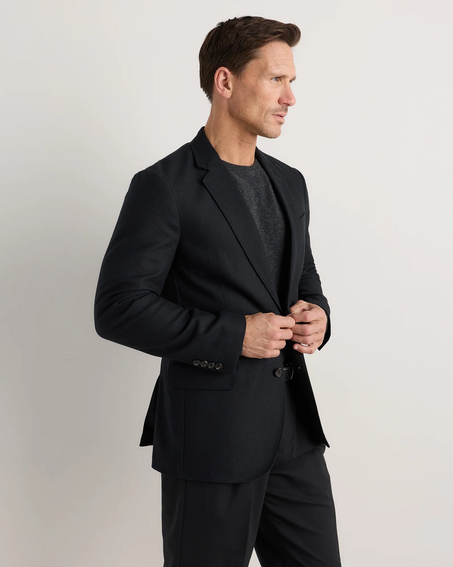 Organic Cotton Cashmere Blazer - S / True Black