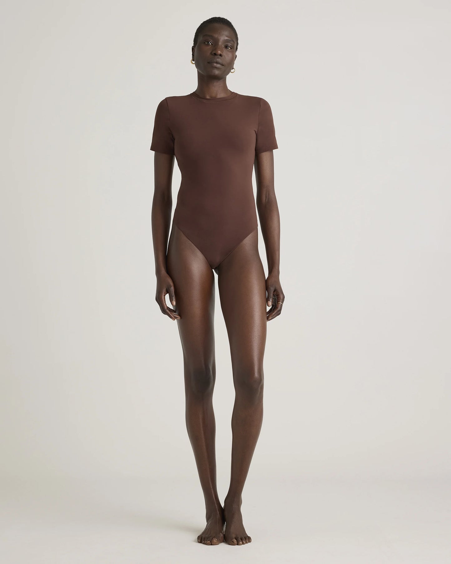 Second Skin T-Shirt Bodysuit - XS / Sand