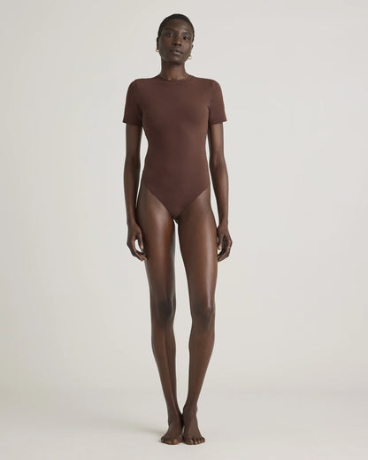 Second Skin T-Shirt Bodysuit - XS / Sand