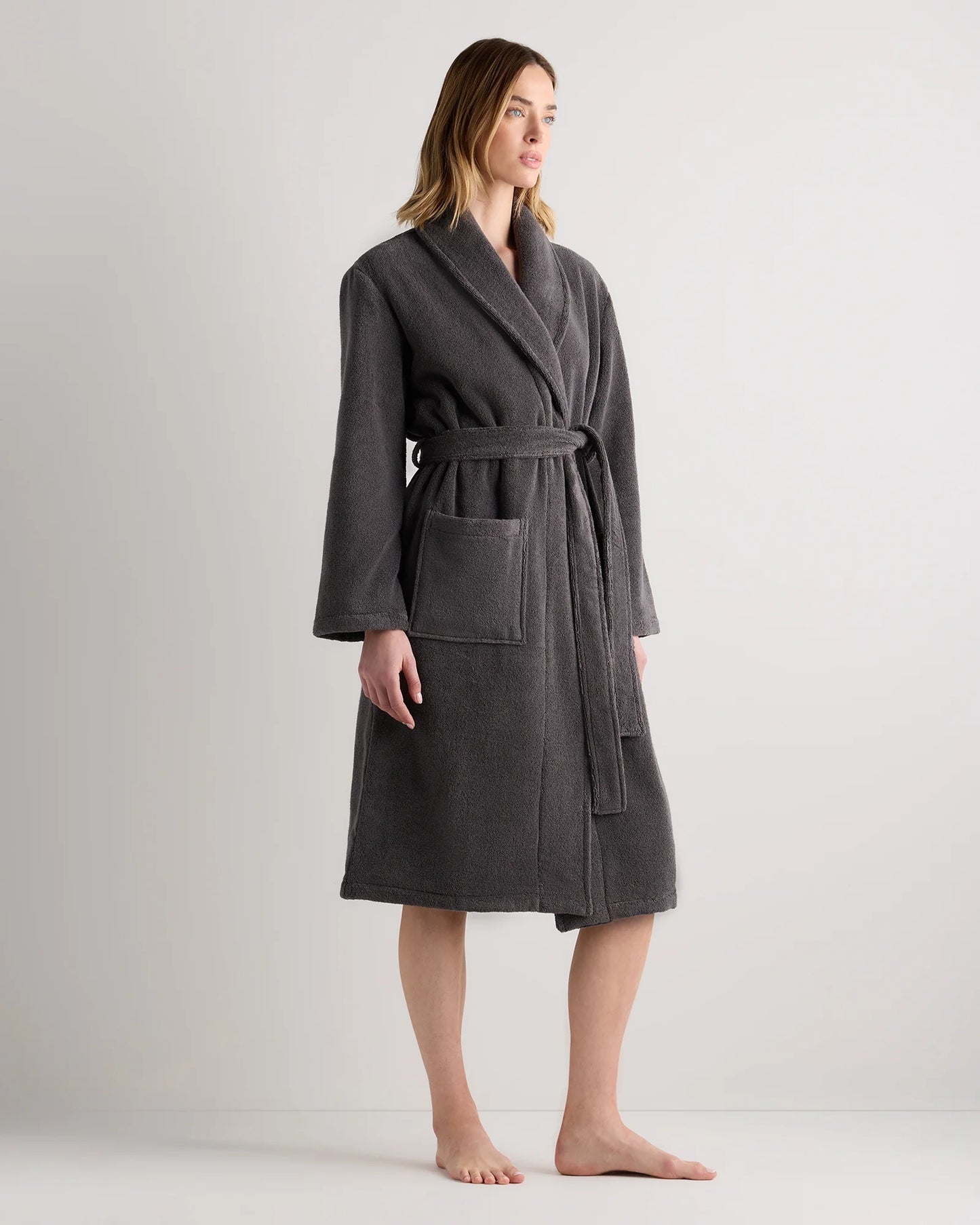 Turkish Cotton Terry Robe - XS / White