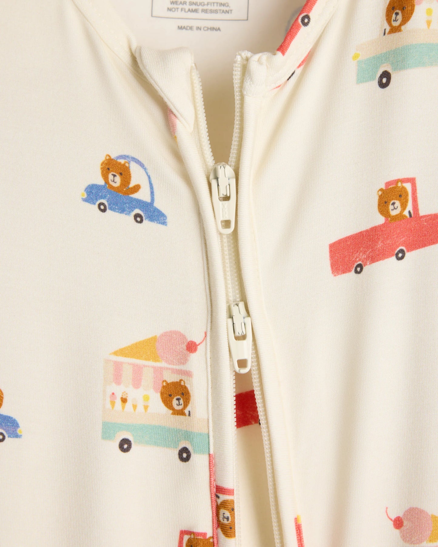 Bamboo Footie Pajama - 2T / Ice Cream Bears