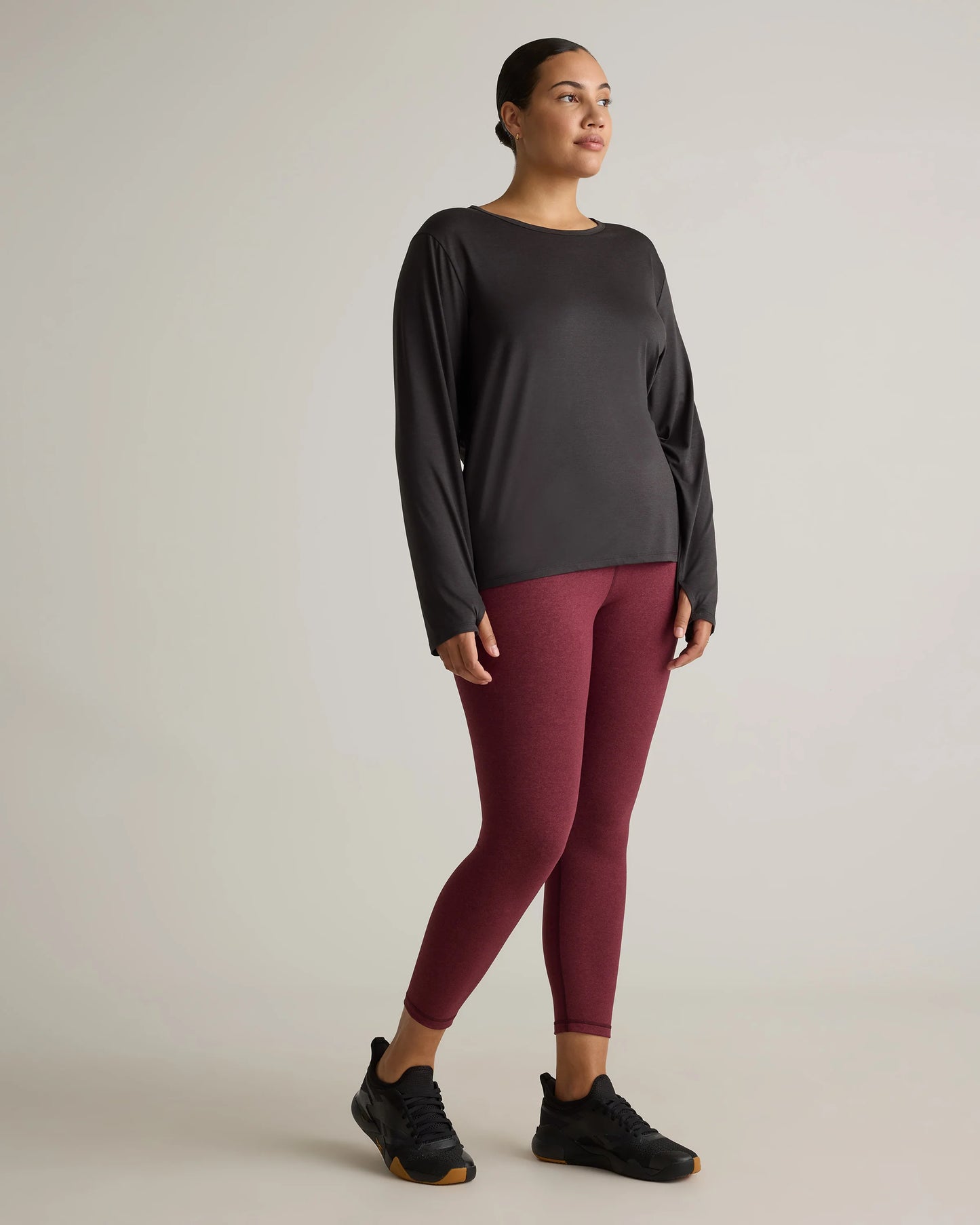 Ultra-Soft High-Rise Legging - XS / Heather Oatmeal