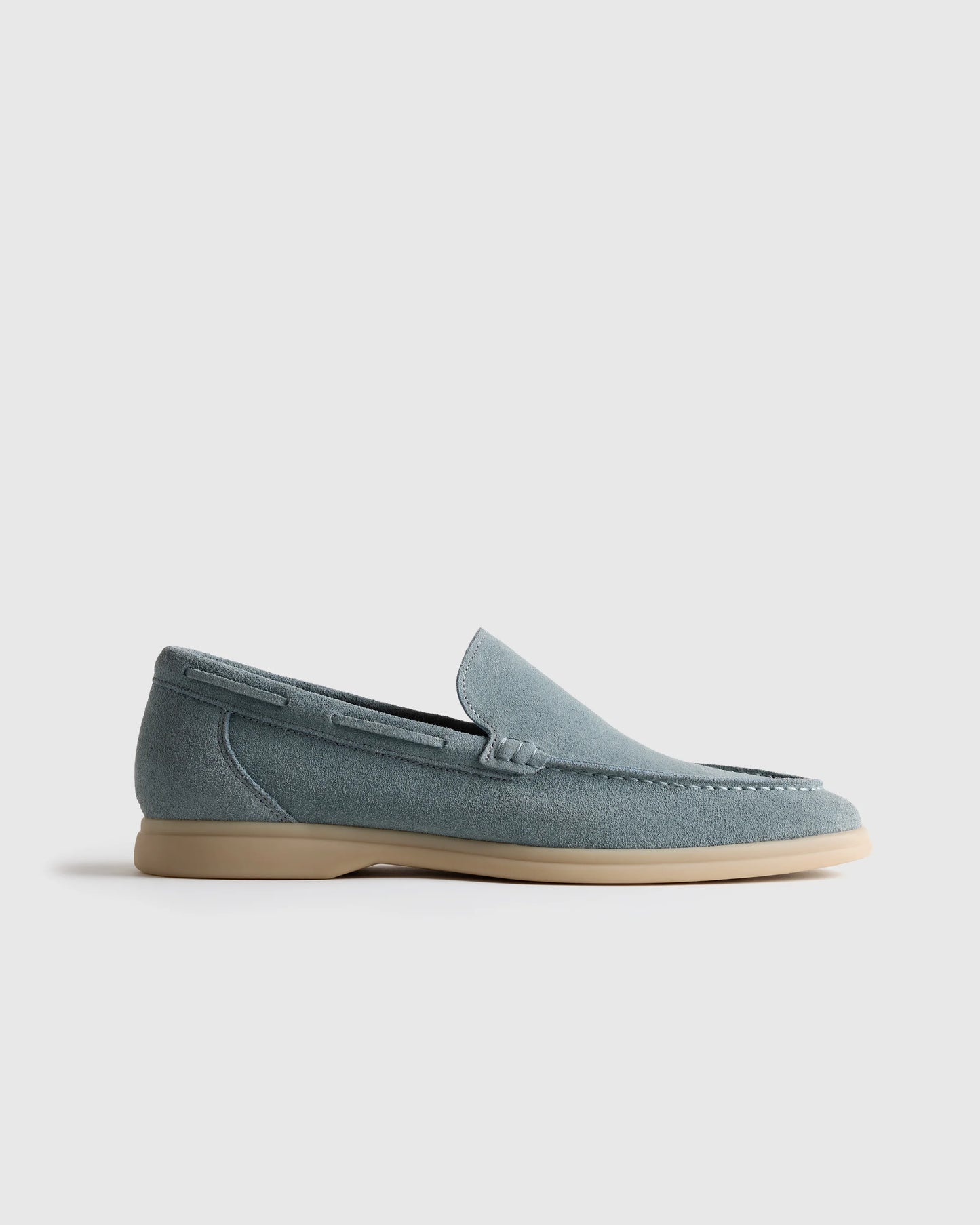 Soft Suede Mariner Loafer - 7 / Smoke
