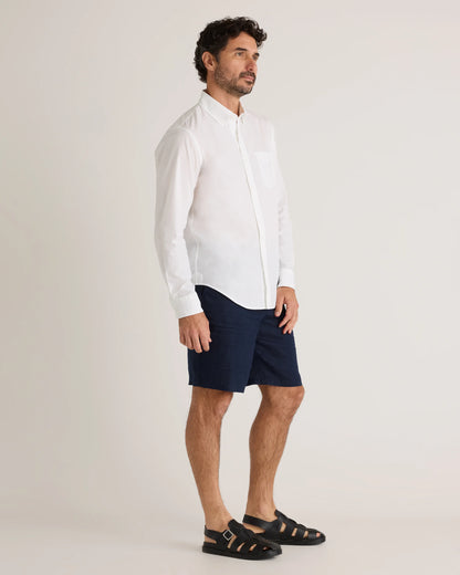 Organic Cotton Stretch Poplin Shirt - S / Grey Gingham