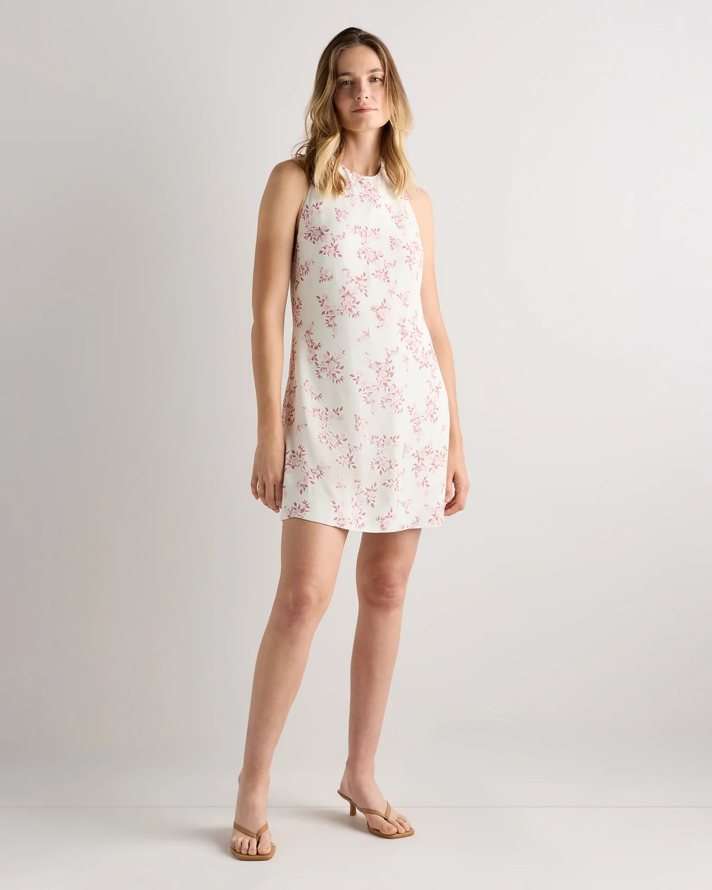 Lightweight Crepe Halter Mini Dress - XS / True Black