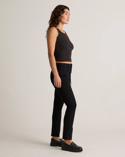 Luna Stretch Slim Straight Jeans - 24 / Black