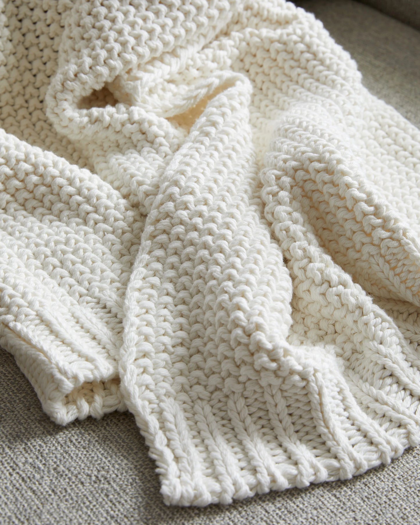 Cotton Fisherman Throw - 50x60 / Espresso