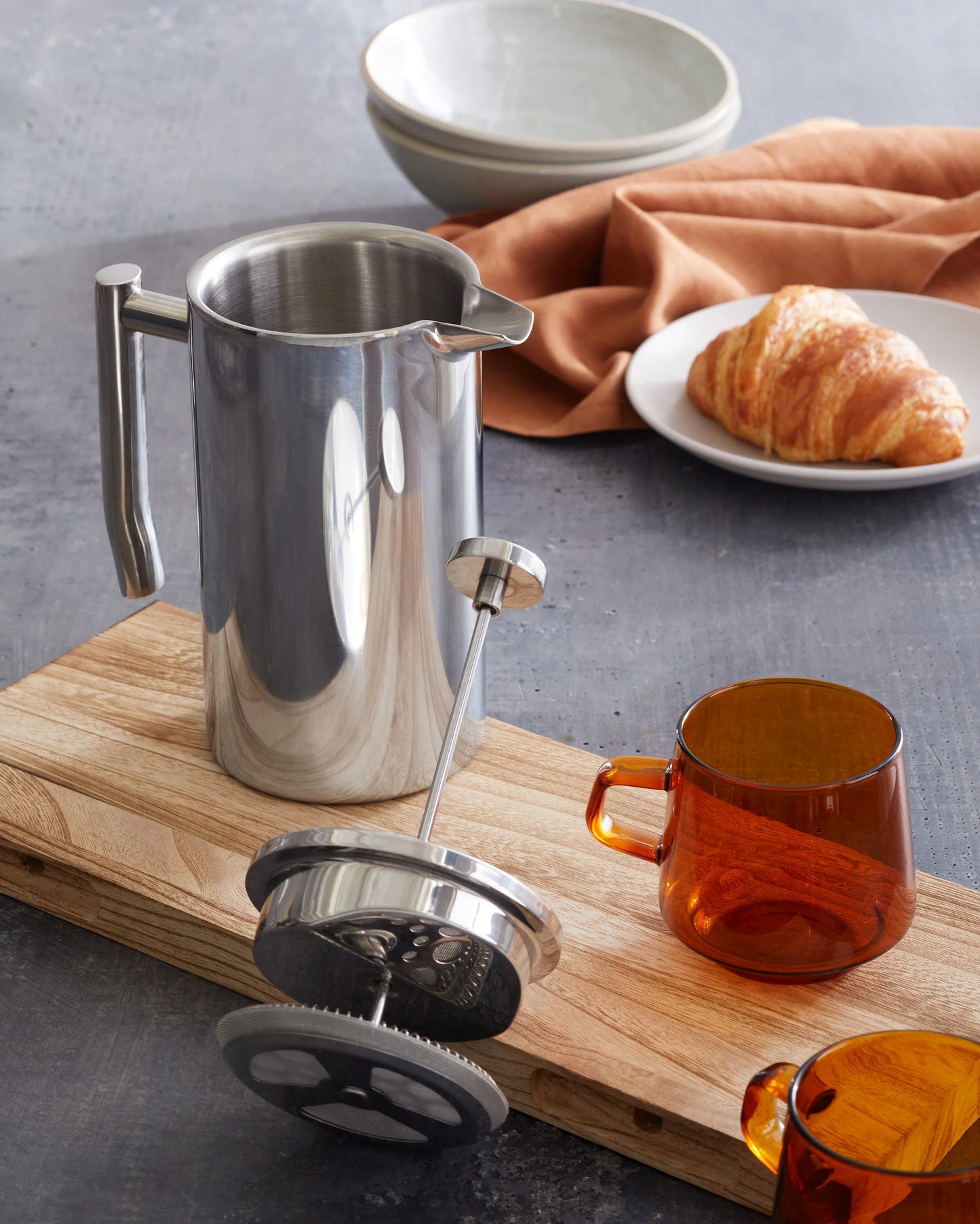 Stainless Steel French Press - One Size / Stainless Steel