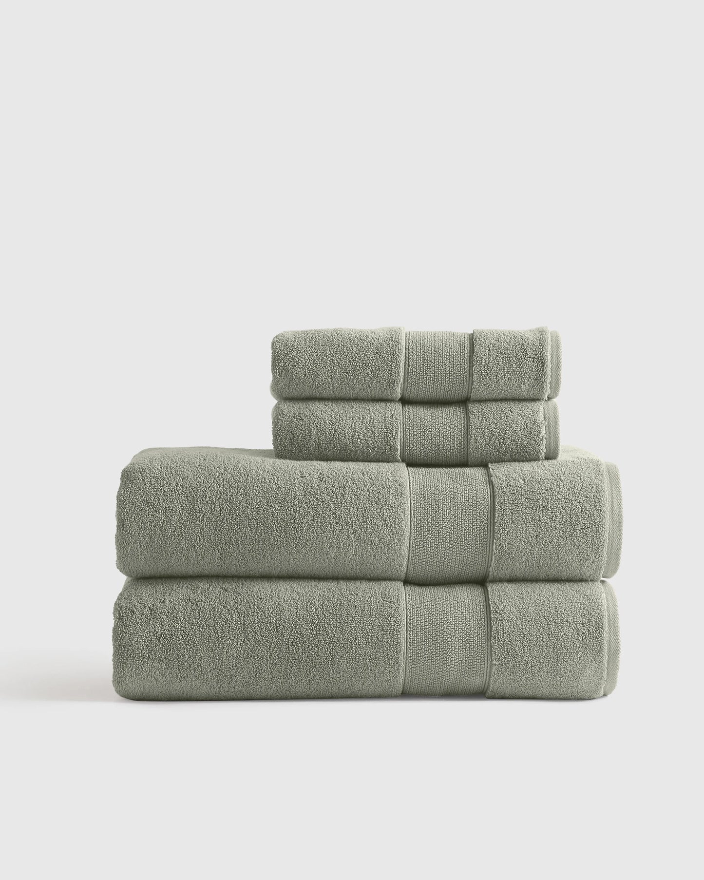 Classic Organic Turkish Cotton Bath Sheet Bundle (4 pieces) - One Size / White