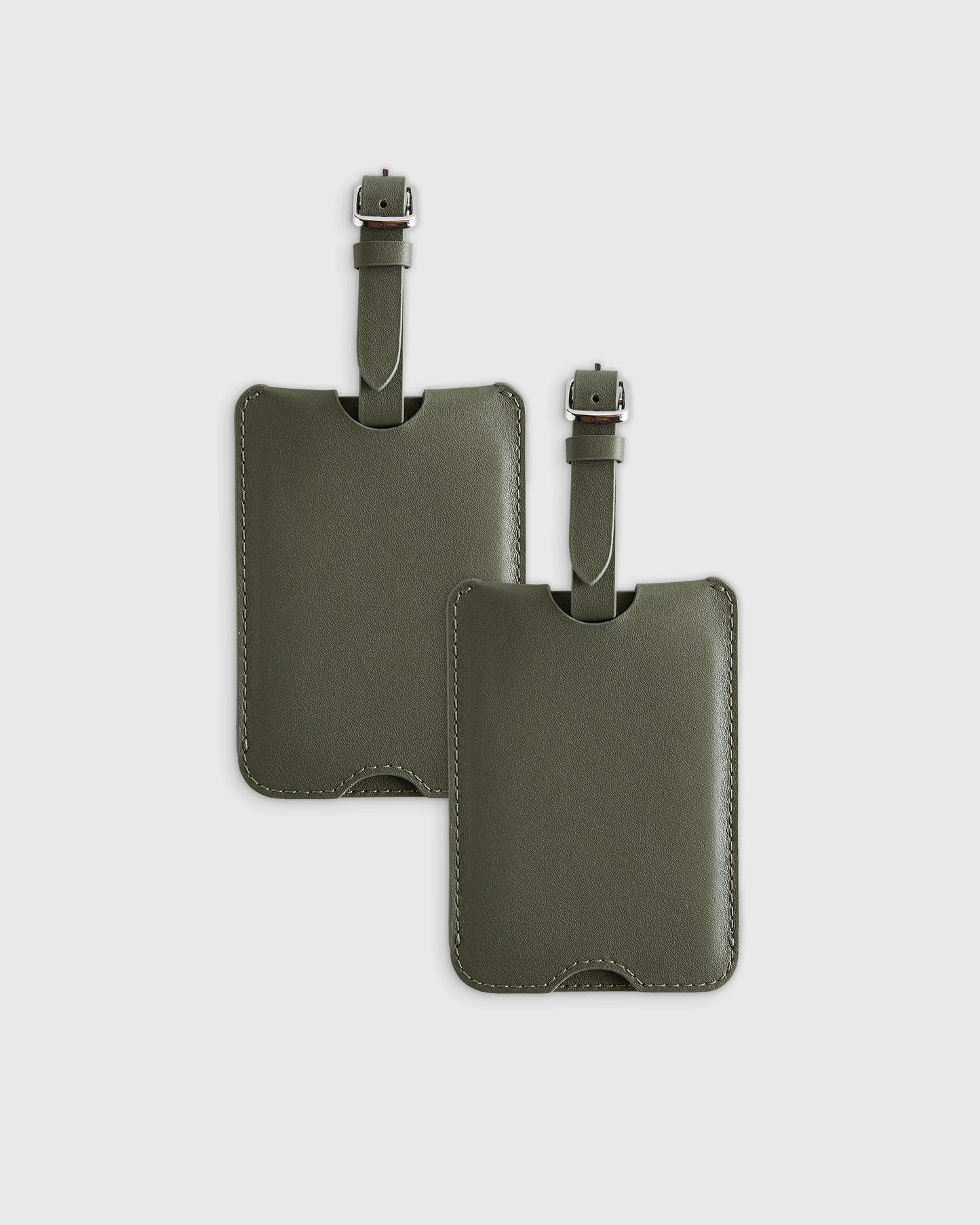 Nappa Leather Luggage Tag (2-Pack) - One Size / Cobalt Blue