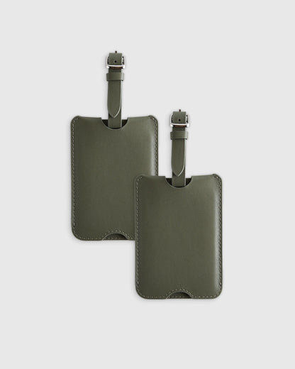 Nappa Leather Luggage Tag (2-Pack) - One Size / Cobalt Blue
