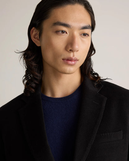 100% Mongolian Cashmere Blazer - S / Heather Graphite