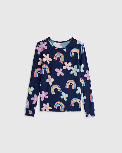 Bamboo Long Sleeve and Pant Pajama Set - 2T / Wildflower Dreams