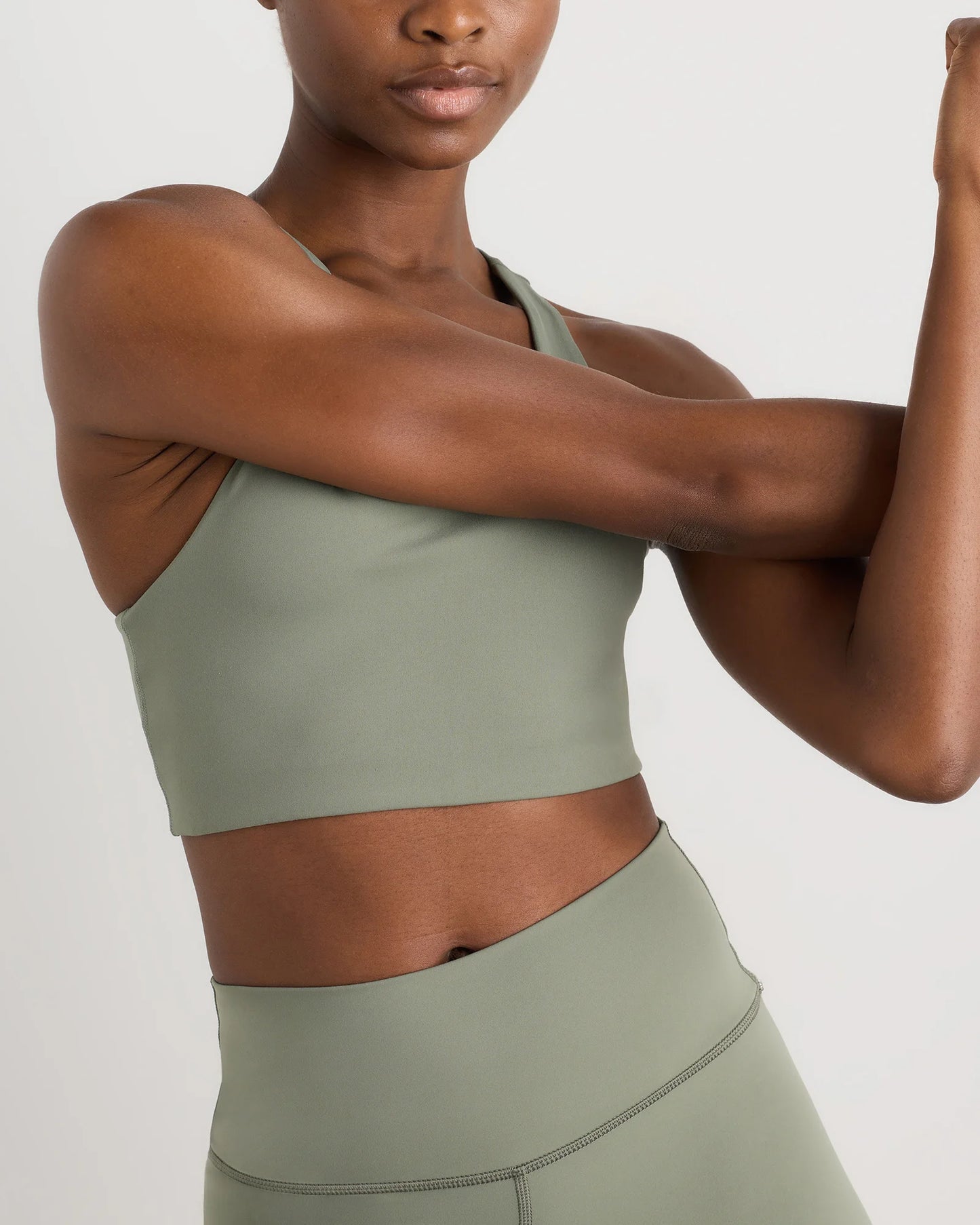 Ultra-Form Scoop Neck Longline Bra - XS / Black Camo
