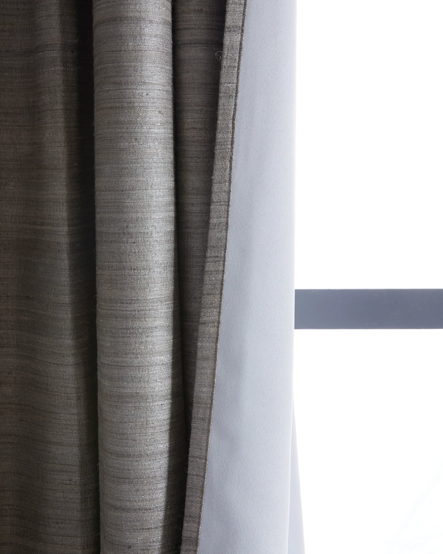 Raw Silk Room Darkening Curtain - Single Panel - 48x84 / Ivory