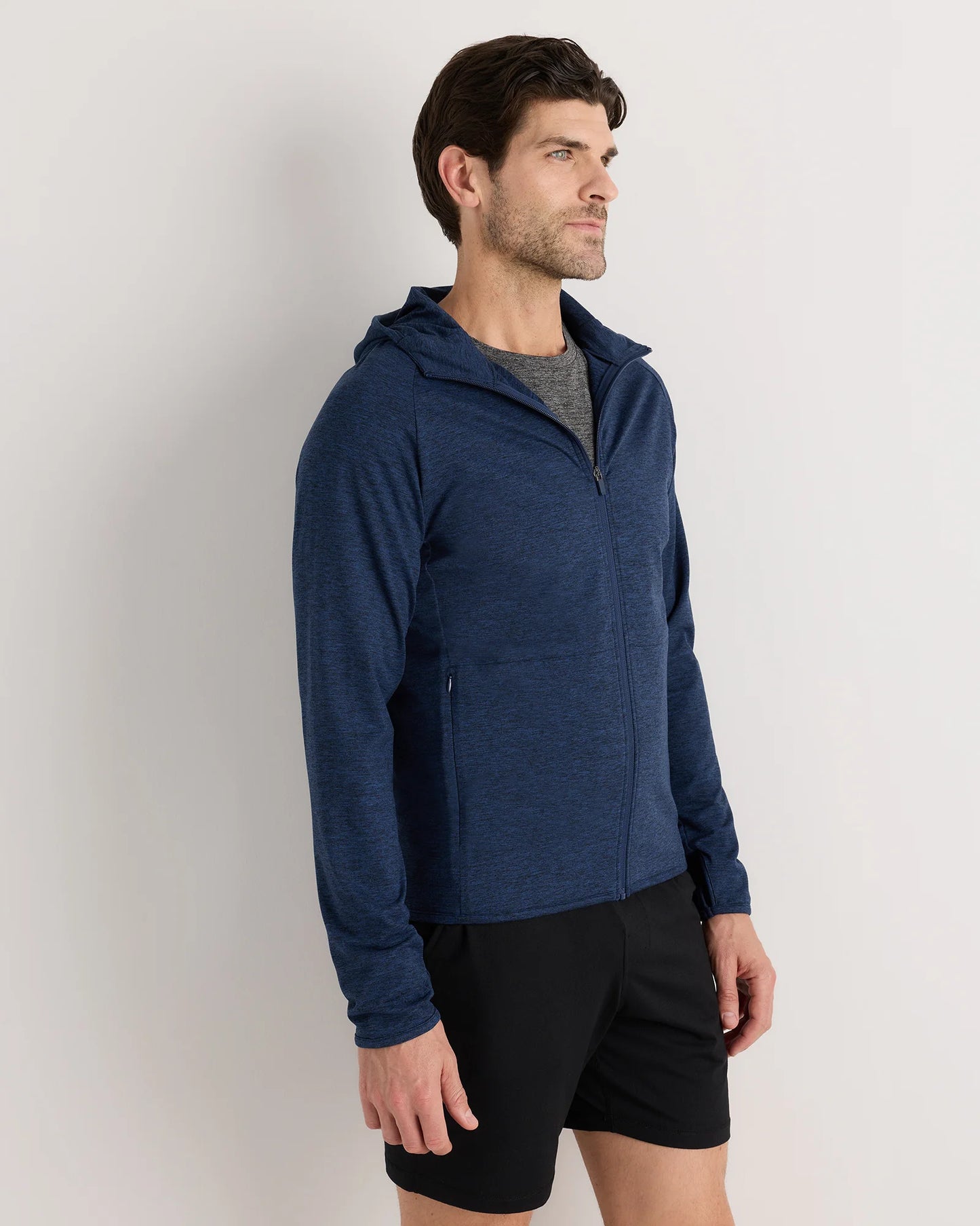 Flowknit Performance Zip Hoodie - S / Heather Grey