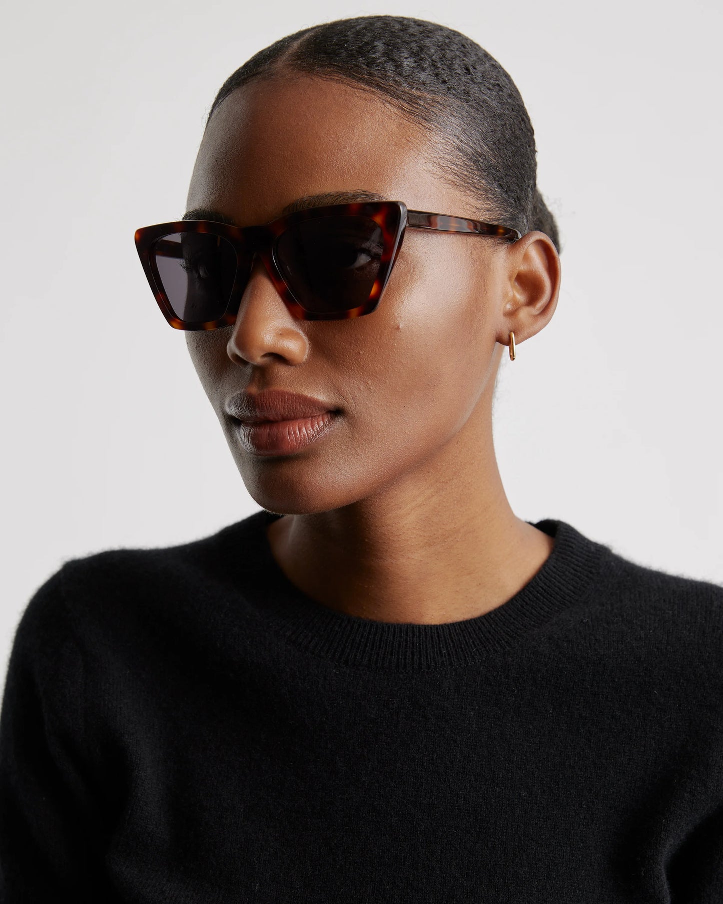 Andy Polarized Acetate Sunglasses - One Size / Black with Grey lens