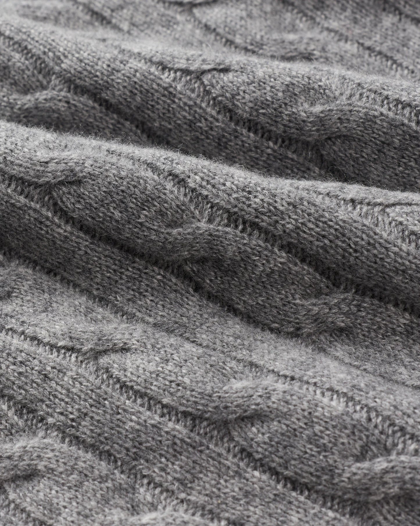 Mongolian Cashmere Classic Cable Crewneck Sweater - S / Teak