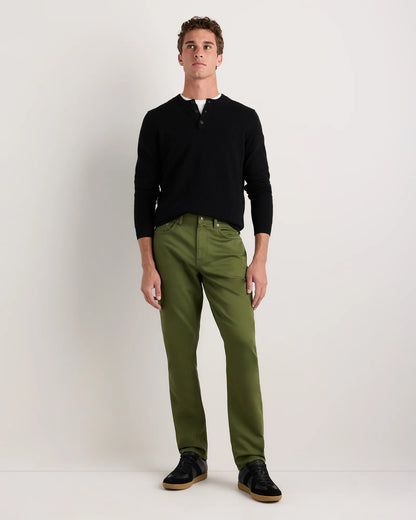 Comfort Stretch Traveler 5-Pocket Pants - Athletic Tapered - 30X30 / Chive