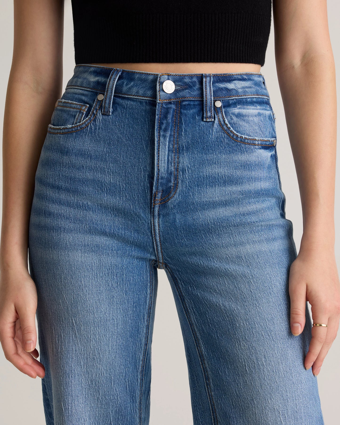 Bella Stretch Relaxed Straight Jeans - 24 / Atlantic Blue
