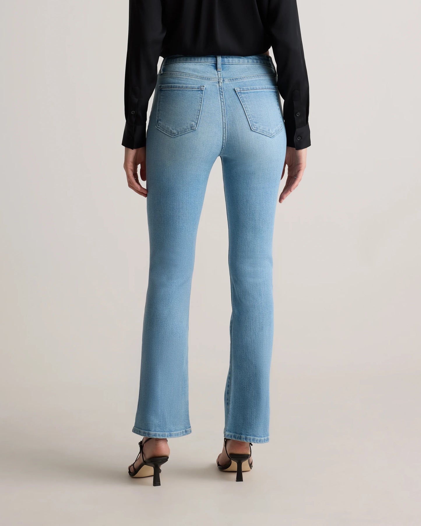 Bella Stretch Kick Flare Jeans - 24 / Deep Rinse