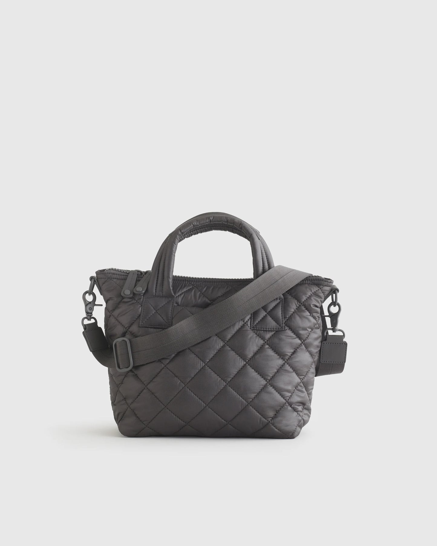 Transit Quilted Small Crossbody Tote - One Size / Taupe Brown