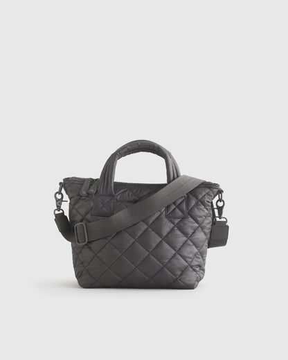 Transit Quilted Small Crossbody Tote - One Size / Taupe Brown
