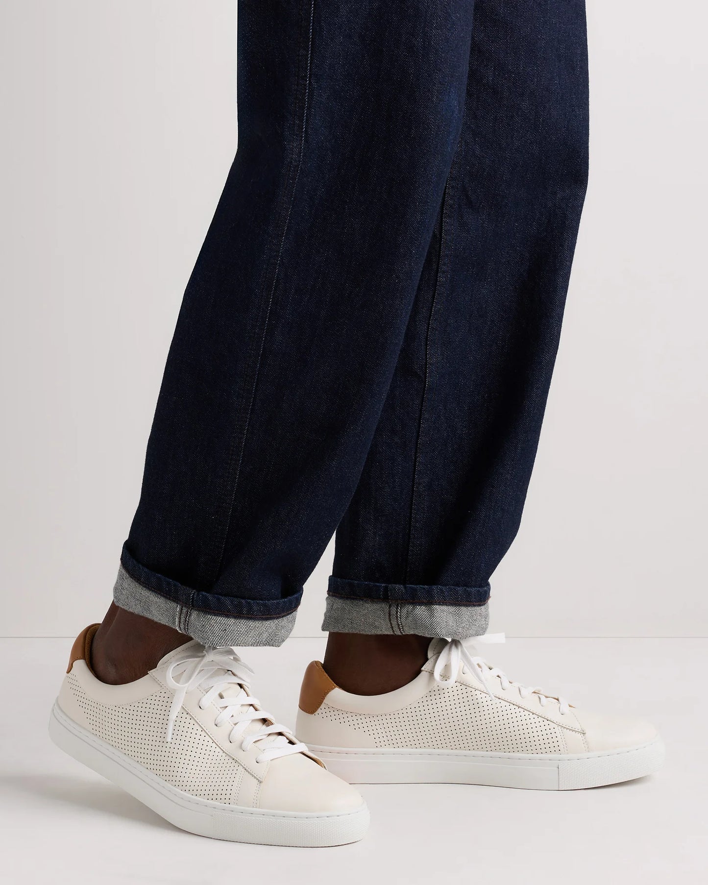 Italian Leather Everyday Sneaker - 7 / Black/Black