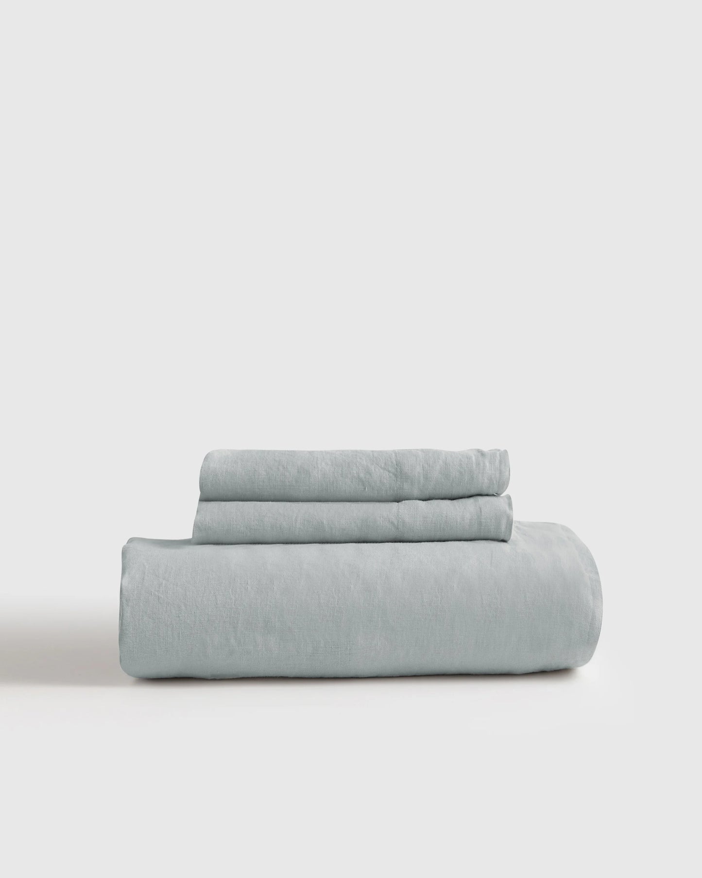 European Linen Fitted Sheet Set - Twin / Peach