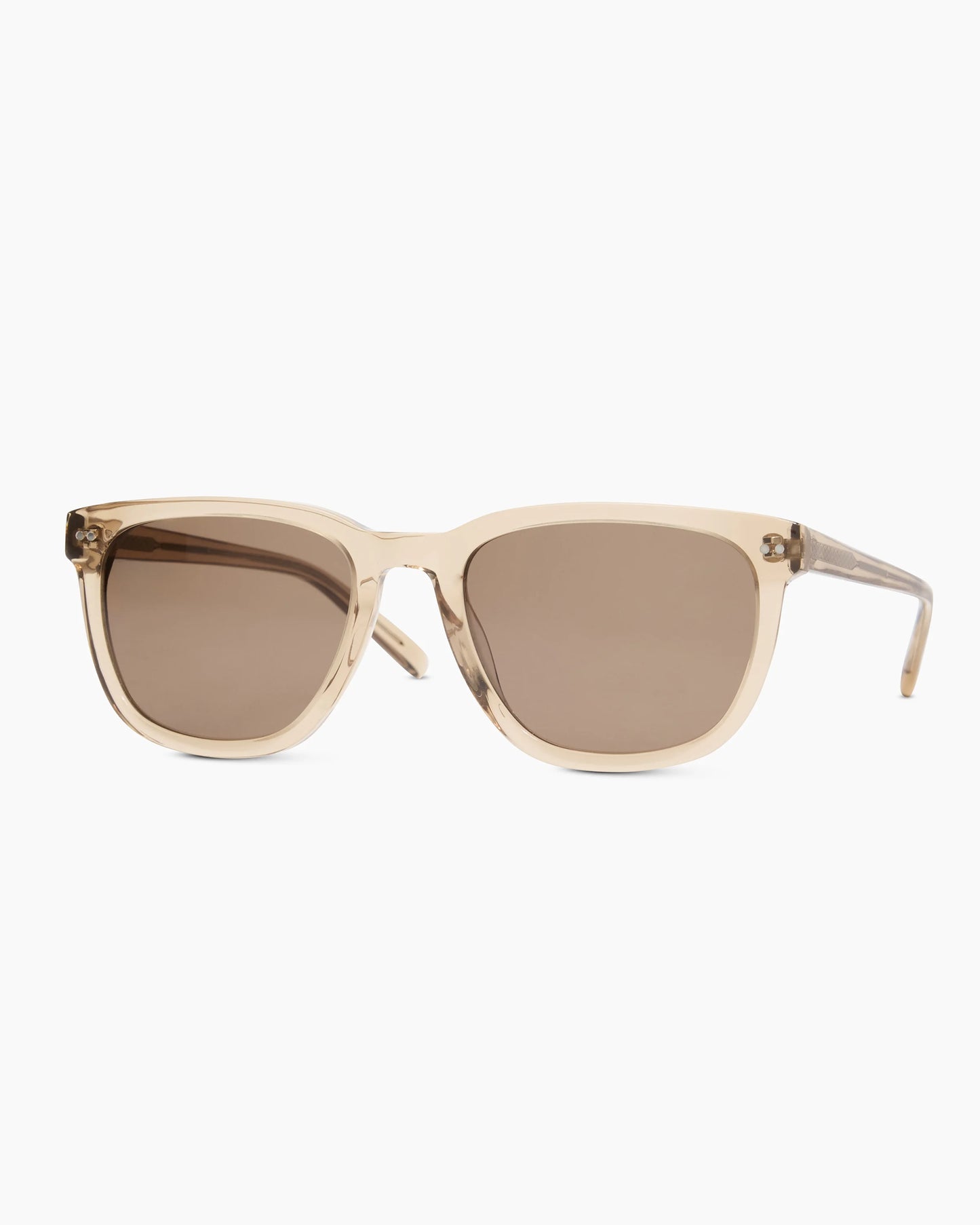 Athens Polarized Acetate Sunglasses - One Size / Clear Brown with Brown lens