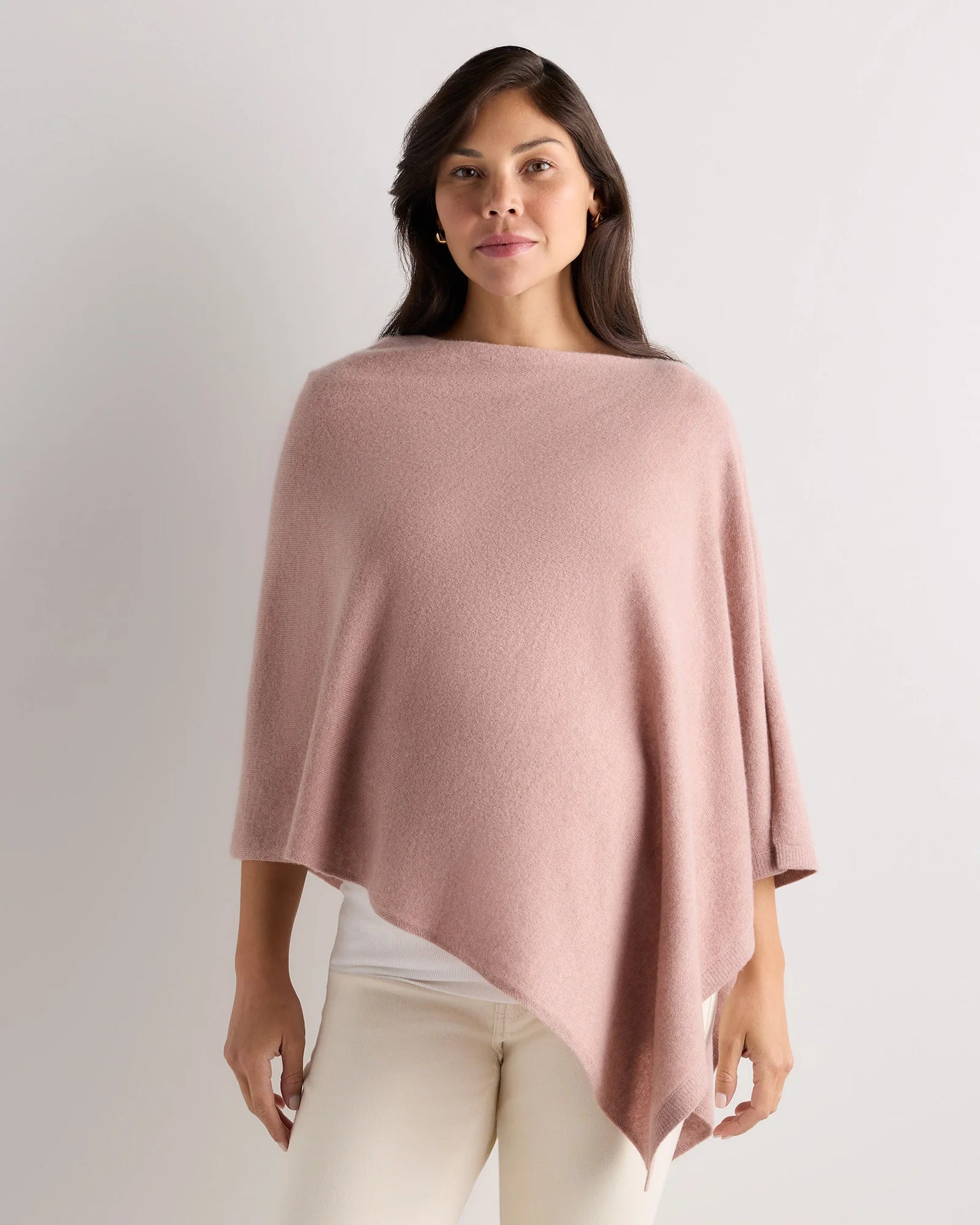 Mongolian Cashmere Nursing Shawl - One Size / Heather Vintage Pink