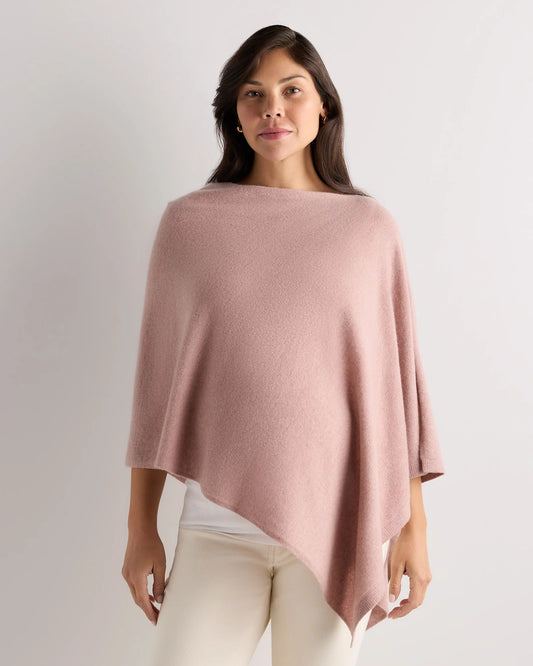 Mongolian Cashmere Nursing Shawl - One Size / Heather Vintage Pink