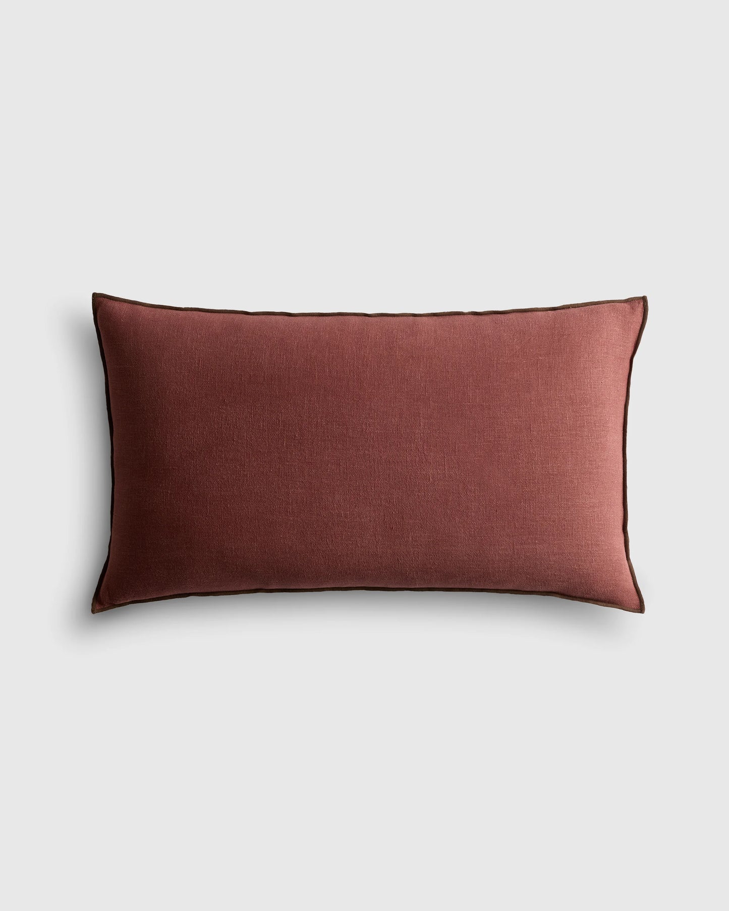 Contrast European Linen Pillow Cover - 12x20 / Sage/Pine