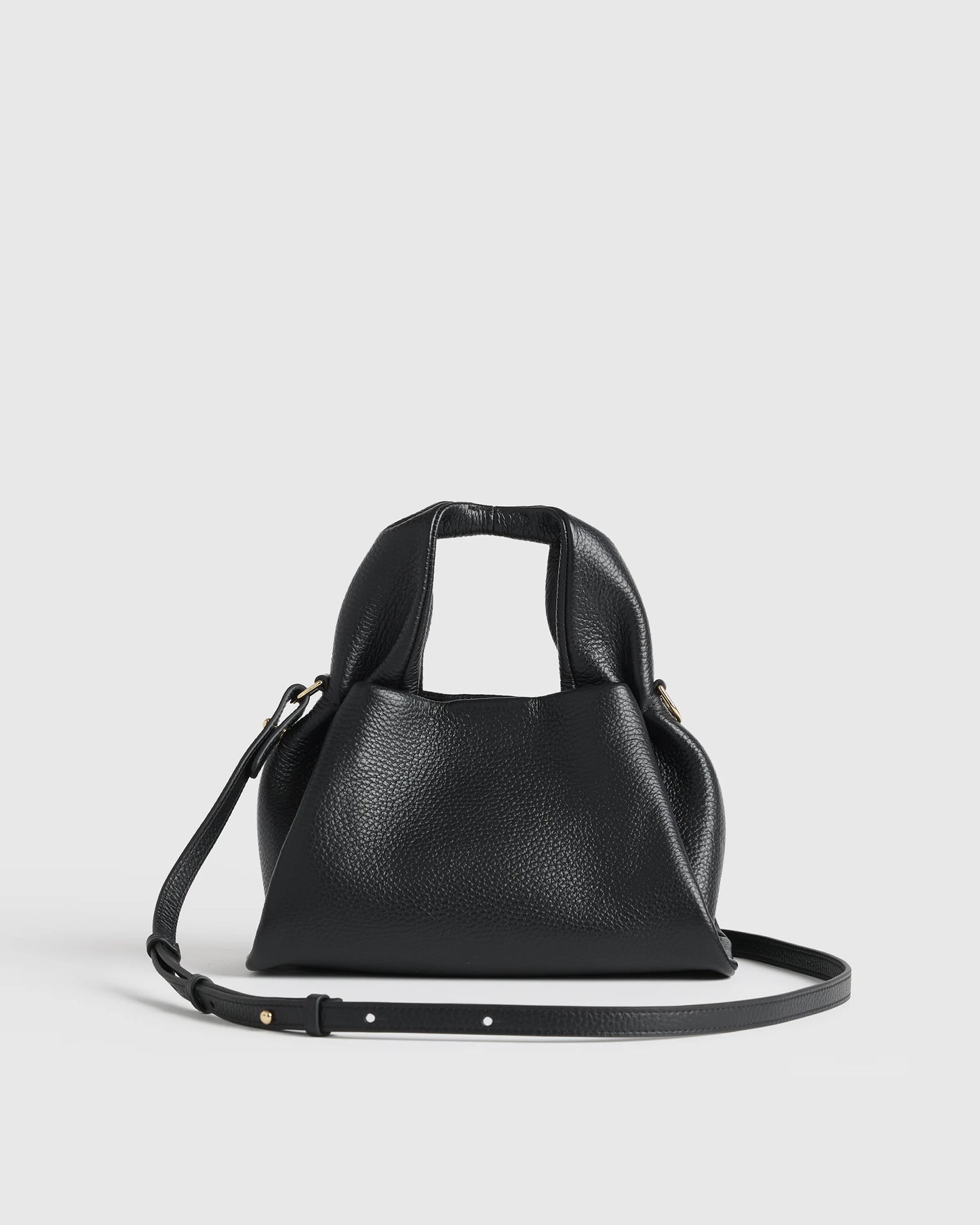 Italian Leather Trapeze Crossbody - One Size / Moonstone Blue