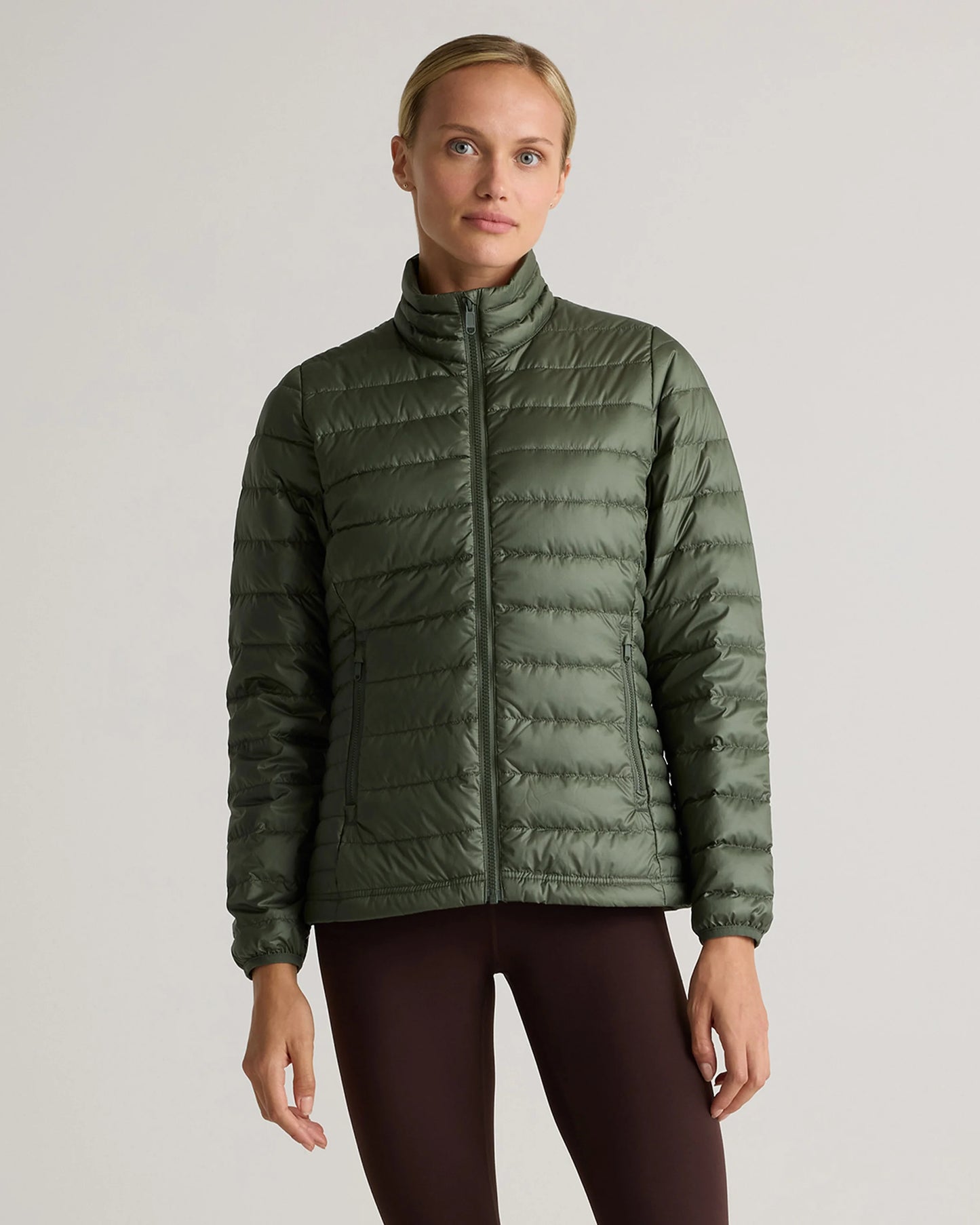 Lightweight Down Packable Puffer Jacket - XS / Black