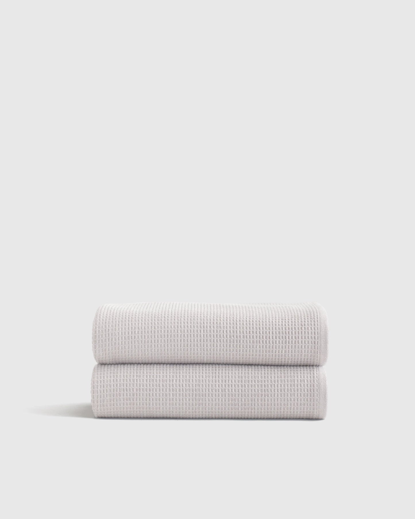 Turkish Waffle Terry Bath Towel (Set of 2) - One Size / White