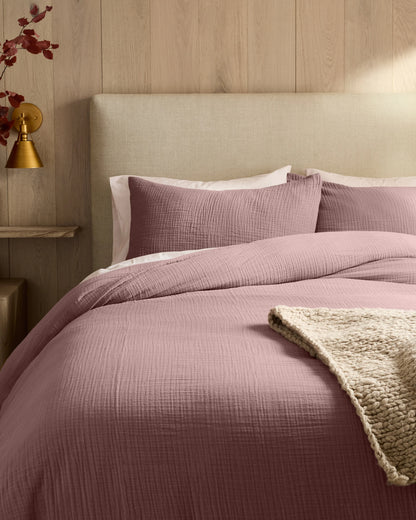 Organic Cotton Gauze Duvet Cover - Twin / Dried Sage