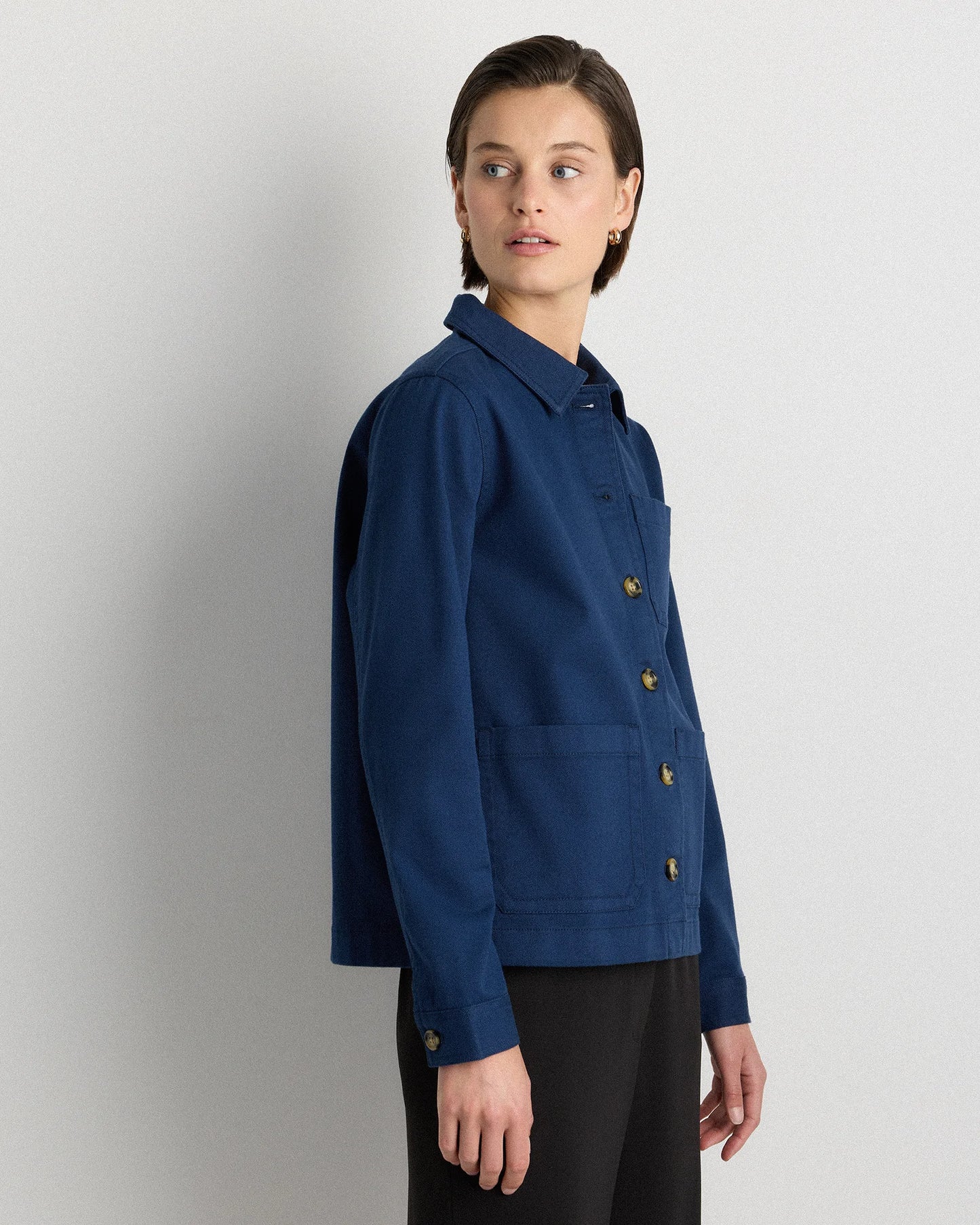 Organic Comfort Stretch Chore Jacket - XS / Vanilla