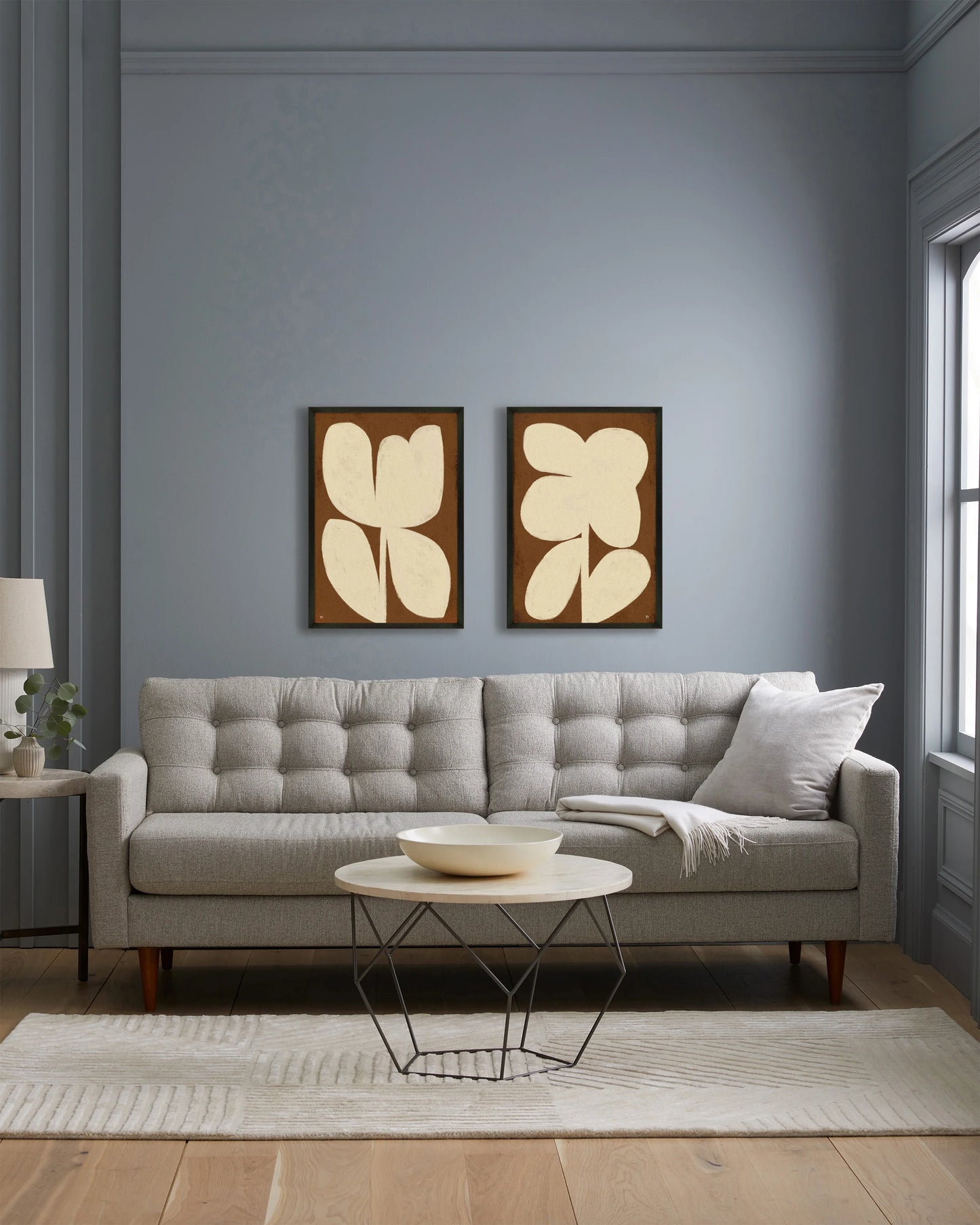 Perennial by Marco Marella (Set of 2) - 17.25"x25.25" / Oak