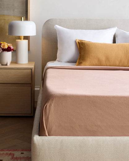 Luxury Organic Cotton Bed Blanket - Twin / White