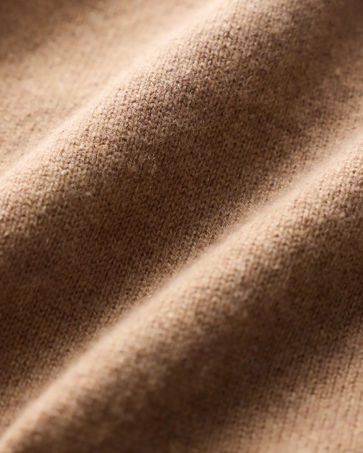 Mongolian Cashmere Henley Sweater - S / Brown