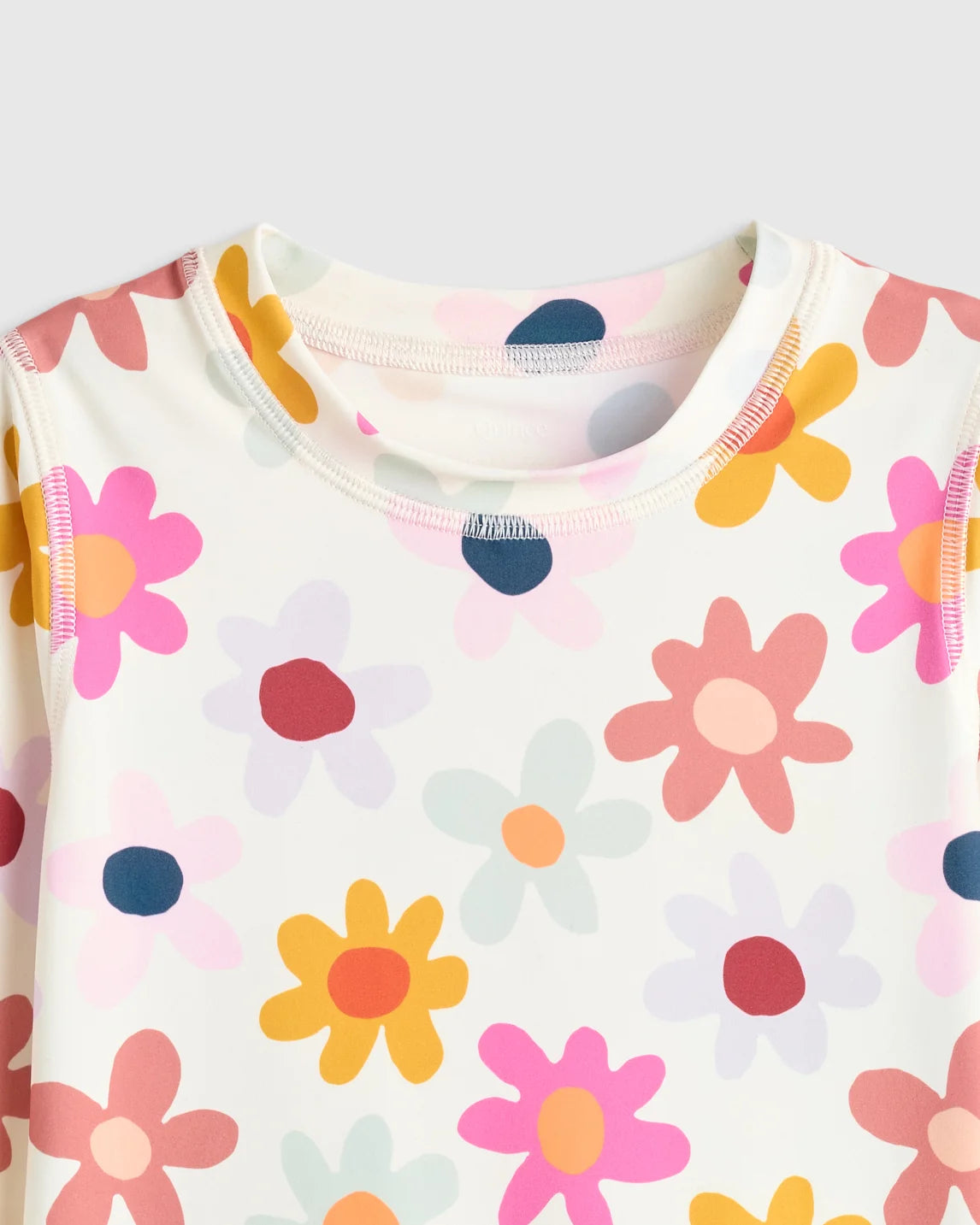 Long Sleeve Ruffle Rash Guard Two-Piece Swimsuit - 6 / Poolside Floral