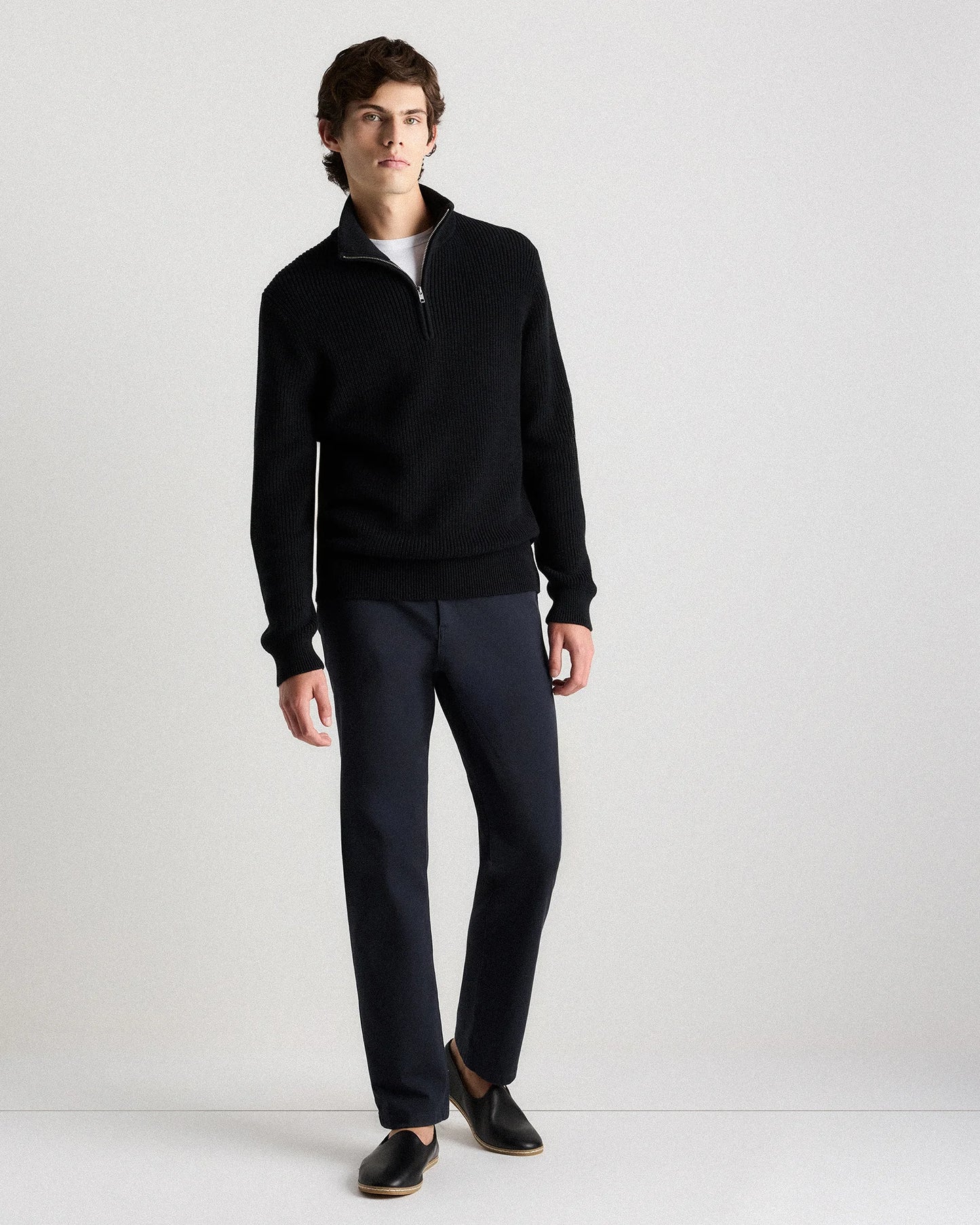 Crafted Leather Slip-On - 7 / Black