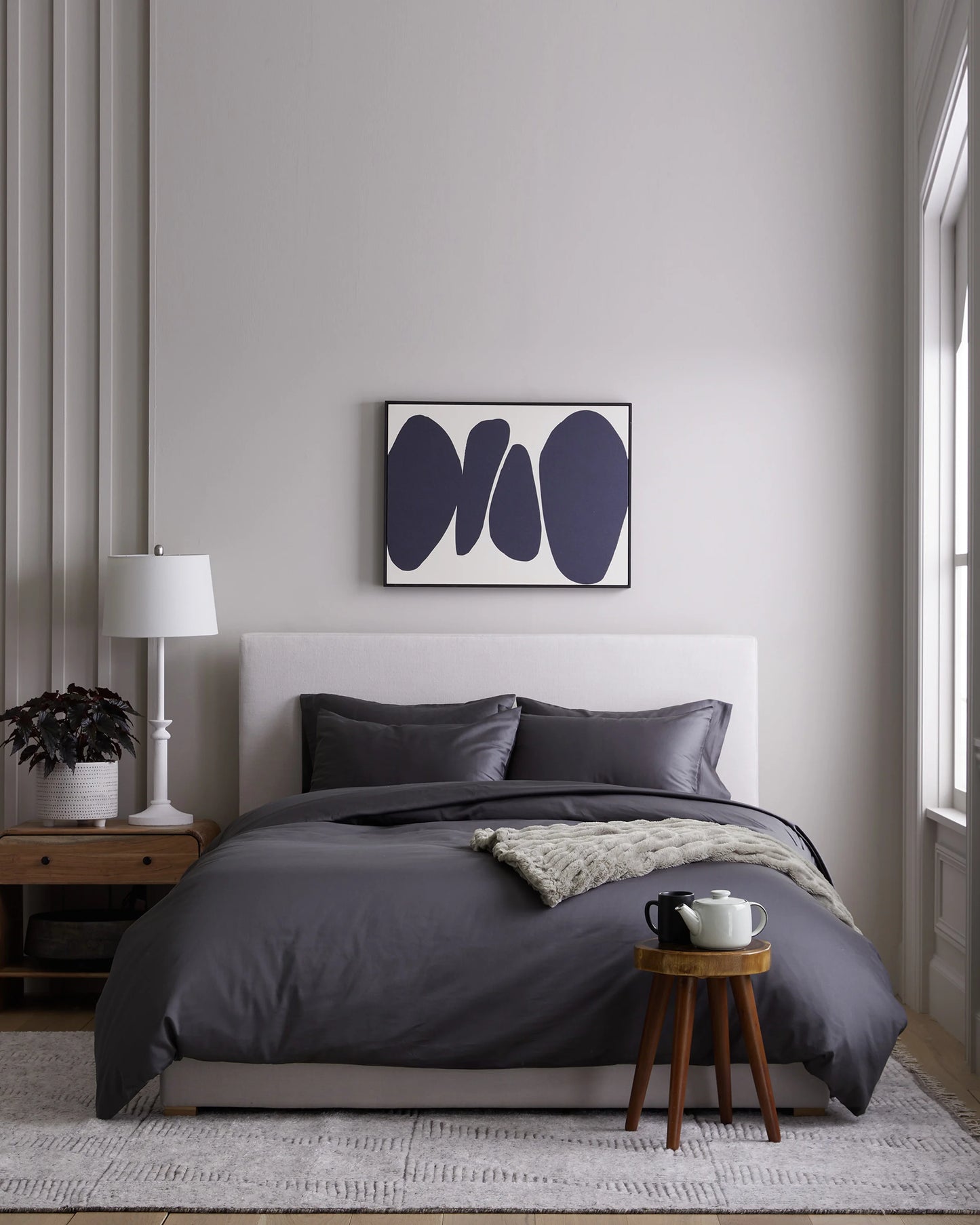 Luxury Organic Sateen Duvet Cover Set - Twin / Ivory