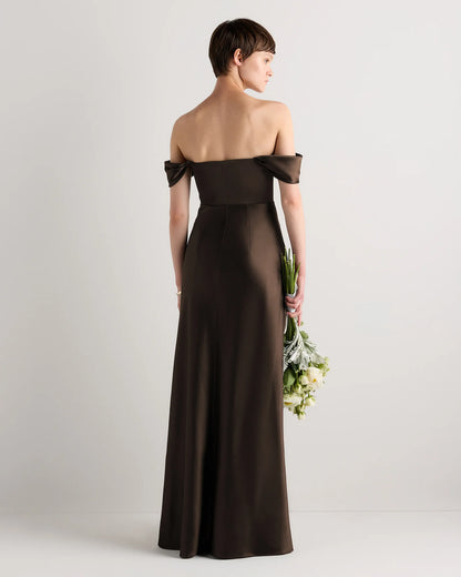 Aurora Stretch Satin Convertible Dress - 0 / Garden Sage Green