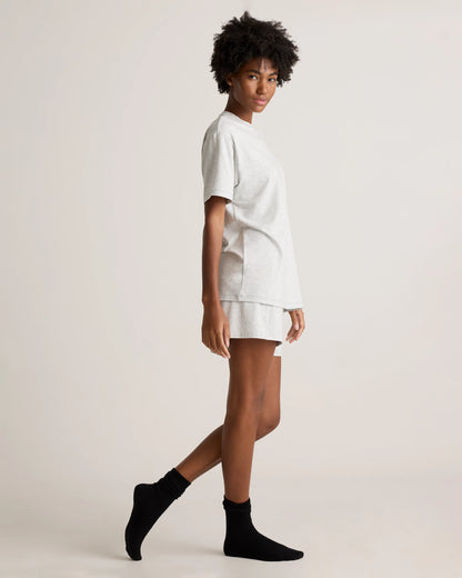 Dream Lounge Oversized Short Sleeve Pajama Set - XS / Bold Black
